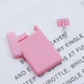Atomizador de perfume de plástico de bolsillo de color rosa recargable